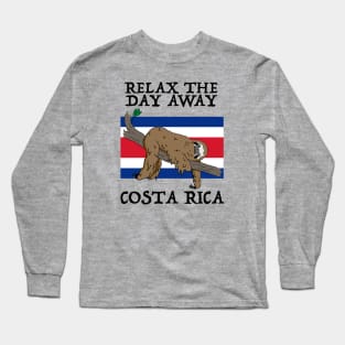 Costa Rica Sloth Long Sleeve T-Shirt